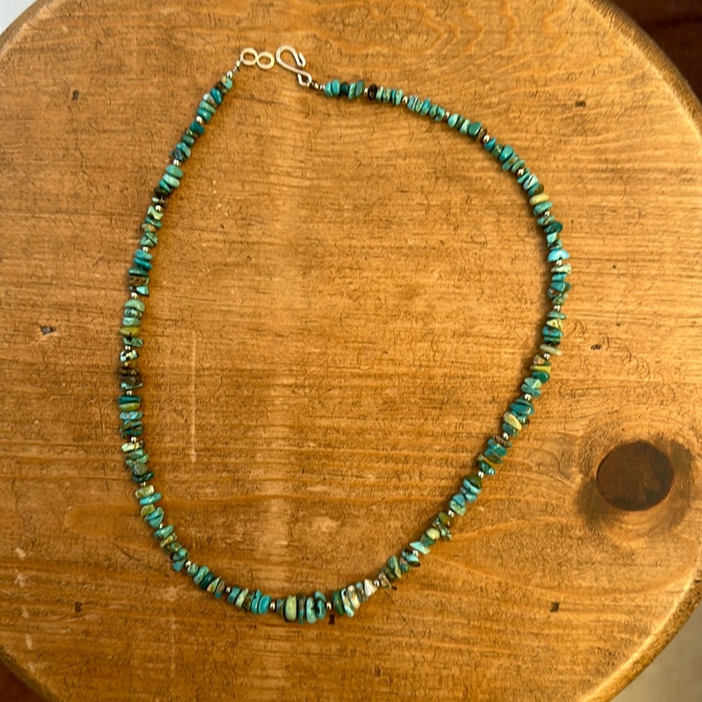 Handmade Indian turquoise necklace